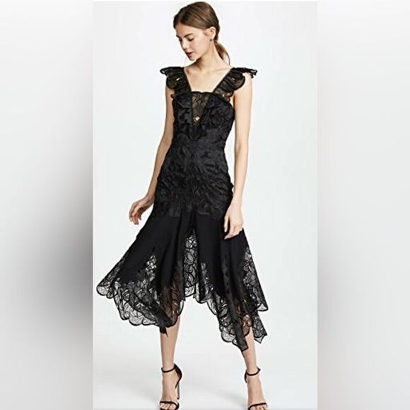 Jonathan Simkhai viscose/silk midi dress, US8 - Picture 1 of 14
